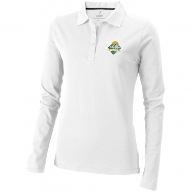 Logotrade Logogeschenke das Foto: Oakville Langarm Poloshirt für Damen