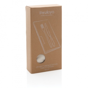 Logotrade Geschäftsgeschenke das Foto: Ukiyo Aware™ 180gr rCotton 4-tlg. Servietten-Set