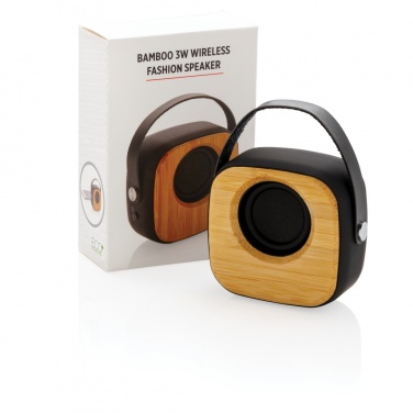 Logotrade werbemittel das Foto: Bambus 3W Wireless Fashion Speaker