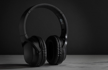 Logotrade werbemittel das Foto: Elite Faltbarer kabelloser Kopfhörer aus RCS Kunststoff