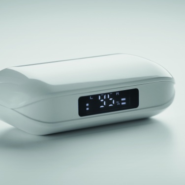 Logotrade Werbeartikel das Foto: TWS-Ohrhörer recyceltes ABS