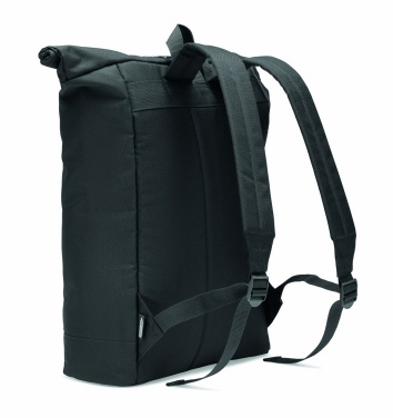 Logotrade Werbeartikel das Foto: Rolltop-Rucksack 600D RPET