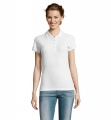 PEOPLE DAMEN POLO 210g, Weiß