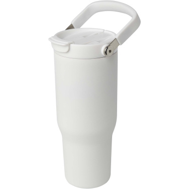 Logotrade Firmengeschenke das Foto: Bronx 900 ml RCS-zertifizierter Kupfer-Vakuum Isolierbecher aus Edelstahl mit Doppelfunktionsdeckel