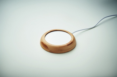 Logotrade Werbegeschenke das Foto: Tassenwärmer mit Bambus