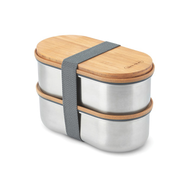 Logotrade Logogeschenke das Foto: Black+Blum Stainless Steel Double Bento Box