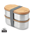 Black+Blum Stainless Steel Double Bento Box, grau