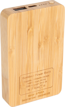 Logotrade Werbeartikel das Foto: Powerbank 5000 mAh mit beleuchtetem Logo