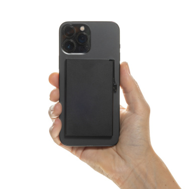 Logotrade Logogeschenke das Foto: Magnetischer RFID-Kartenhalter aus Aluminium für Smartphones
