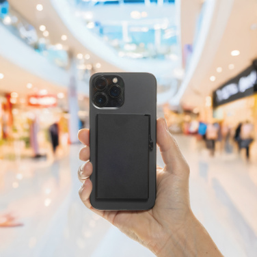 Logotrade Logogeschenke das Foto: Magnetischer RFID-Kartenhalter aus Aluminium für Smartphones