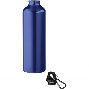 Logotrade promotional item picture of: Oregon 770 ml aluminium water bottle with carabiner