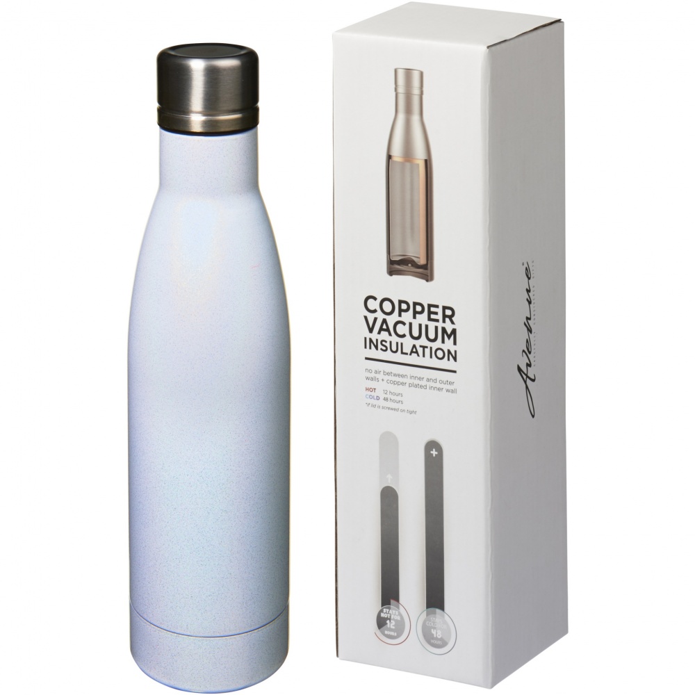 Logo trade corporate gifts image of: Vasa Aurora 500 ml copper vacuum insulated water bottle