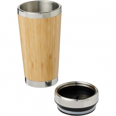 Logo trade corporate gift photo of: Bambus 450 ml tumbler with bamboo outer