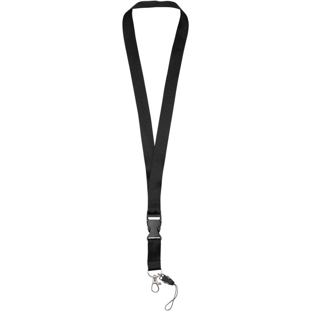 Logotrade promotional merchandise picture of: Sagan phone holder lanyard with detachable buckle