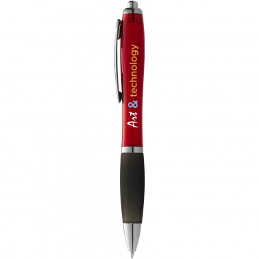 Logotrade promotional merchandise photo of: Nash ballpoint pen coloured barrel and black grip