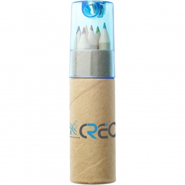 Logotrade advertising product picture of: Kram 6-piece coloured pencil set