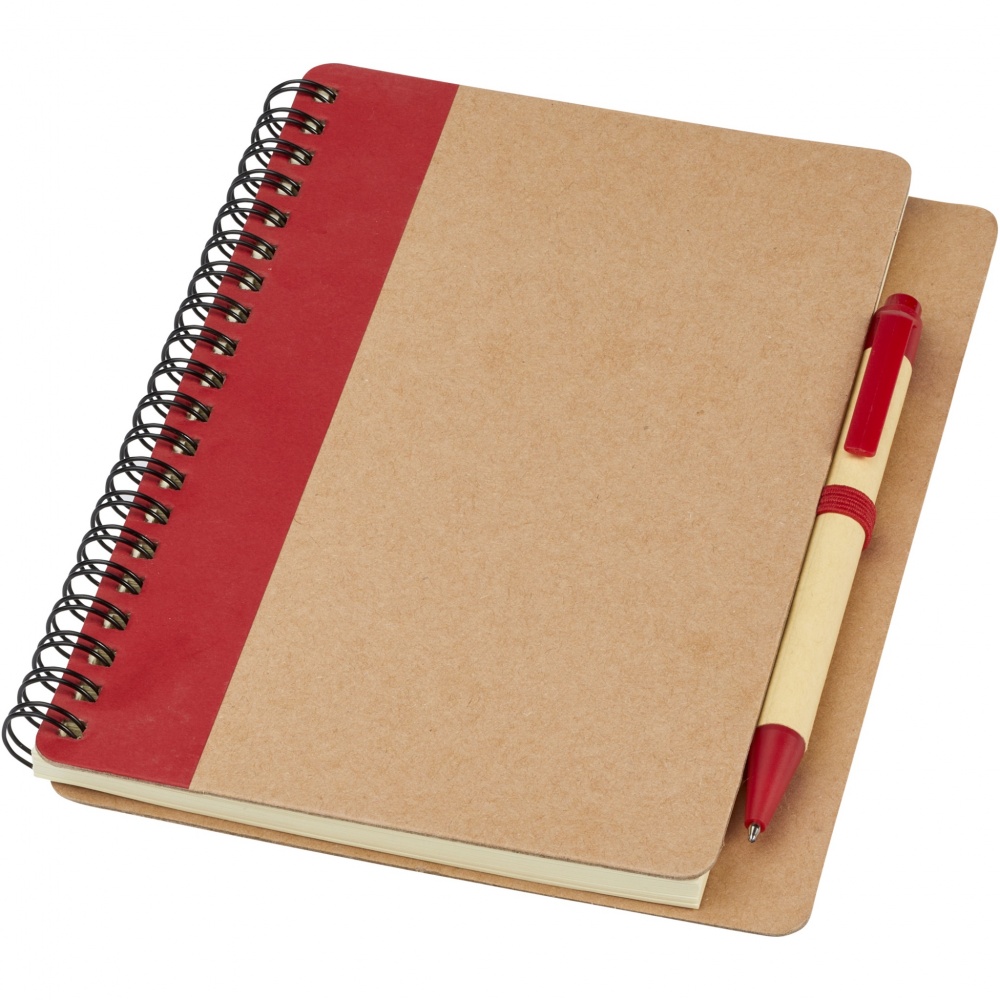 Logotrade promotional giveaway image of: Priestly recycled notebook with pen