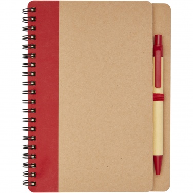 Logotrade promotional gift image of: Priestly recycled notebook with pen