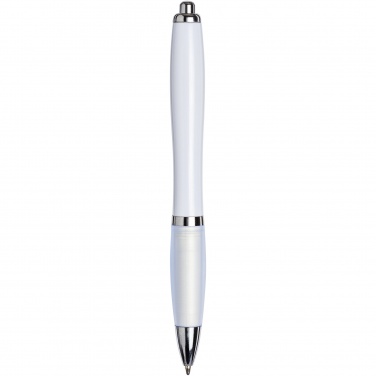 Logo trade business gifts image of: Nash ballpoint pen with coloured barrel and grip