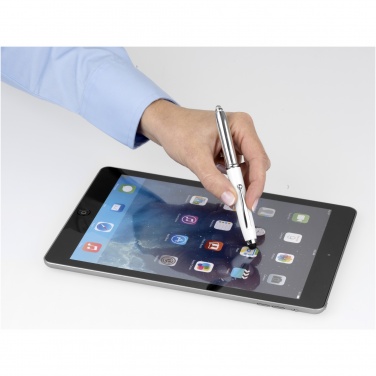 Logo trade advertising products image of: Xenon stylus ballpoint pen with LED light