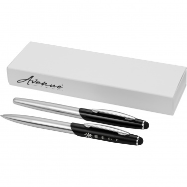 Logotrade corporate gifts photo of: Geneva stylus ballpoint pen and rollerball pen set