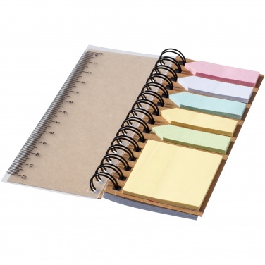 Logotrade advertising product image of: Spinner spiral notebook with coloured sticky notes