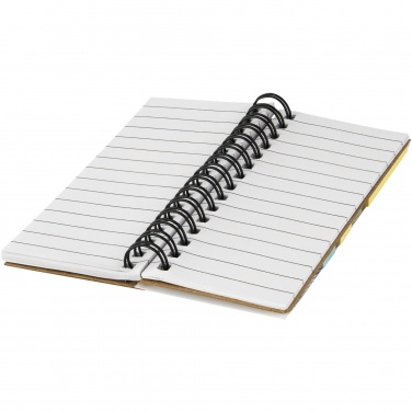Logotrade promotional merchandise picture of: Spinner spiral notebook with coloured sticky notes