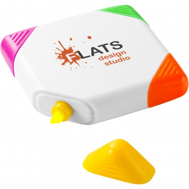 Logo trade promotional products picture of: Trafalgar square-shaped 4-colour highlighter