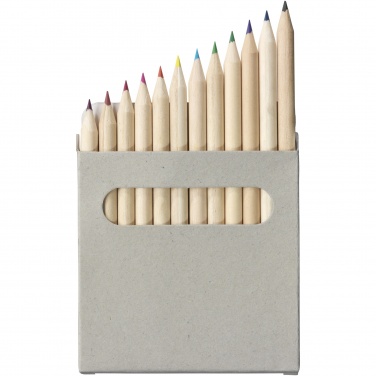 Logotrade advertising product image of: Tallin 12-piece coloured pencil set