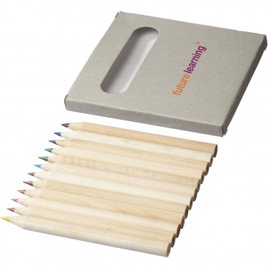 Logo trade promotional items image of: Tallin 12-piece coloured pencil set