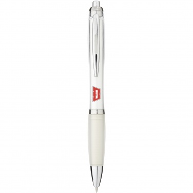Logo trade promotional gifts picture of: Nash ballpoint pen coloured barrel and grip