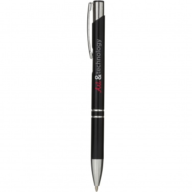 Logotrade promotional giveaway picture of: Moneta aluminium click ballpoint pen (blue ink)