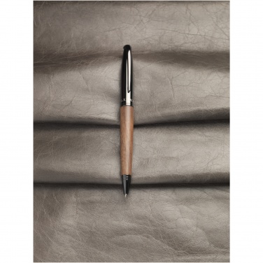 Logo trade business gift photo of: Loure wood barrel ballpoint pen