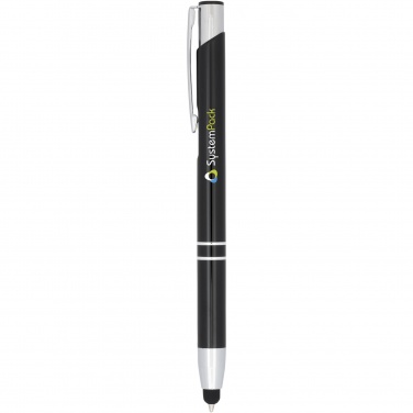 Logo trade business gift photo of: Moneta anodized aluminium click stylus ballpoint pen