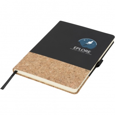 Logo trade advertising products picture of: Evora A5 cork thermo PU notebook