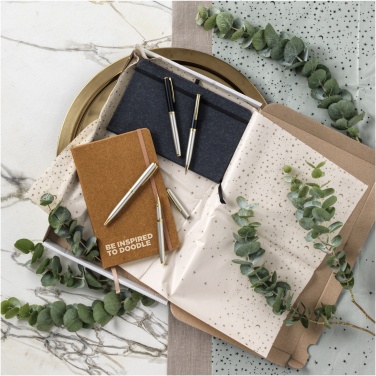 Logo trade promotional giveaways image of: Atlana leather pieces notebook