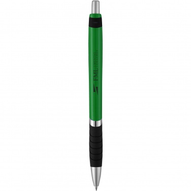 Logo trade promotional items image of: Turbo ballpoint pen with rubber grip