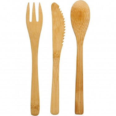 Logotrade promotional item image of: Celuk bamboo cutlery set