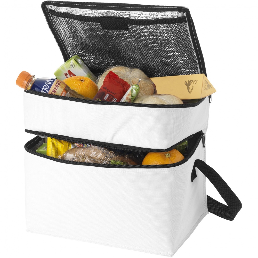 Logotrade promotional products photo of: Oslo 2-zippered compartments cooler bag 13L