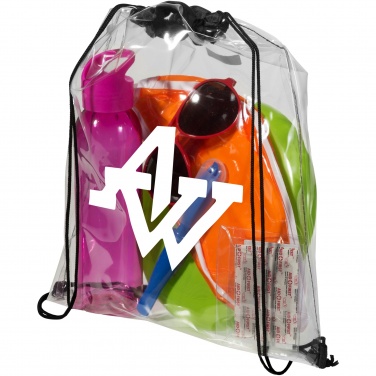 Logotrade promotional product picture of: Lancaster transparent drawstring bag 5L