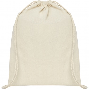 Logo trade corporate gifts picture of: Oregon 100 g/m² cotton drawstring bag 5L