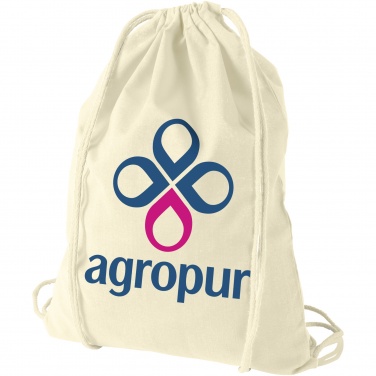 Logotrade promotional merchandise picture of: Oregon 100 g/m² cotton drawstring bag 5L