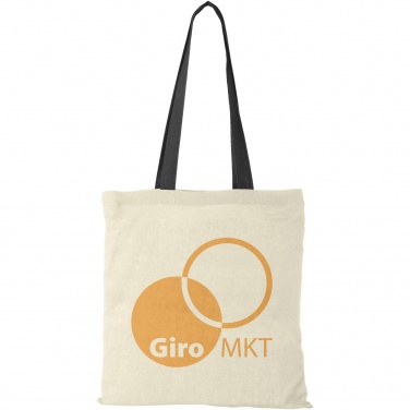 Logo trade promotional merchandise picture of: Nevada 100 g/m² cotton tote bag coloured handles 7L