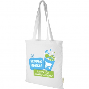 Logotrade business gift image of: Orissa 100 g/m² organic cotton tote bag 7L