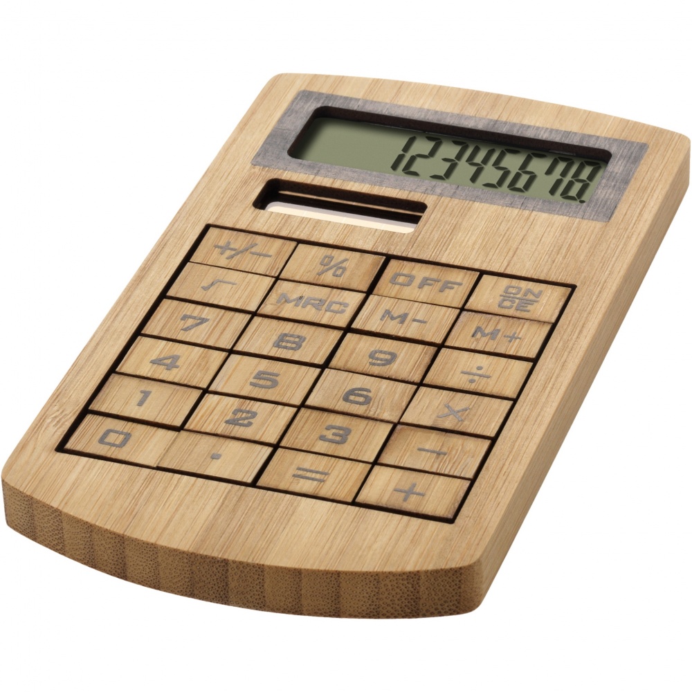 Logotrade promotional giveaways photo of: Eugene calculator made of bamboo