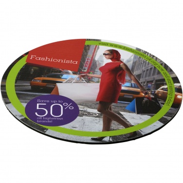 Logo trade business gifts image of: Q-Mat® round mouse mat