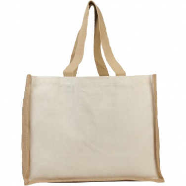 Logotrade promotional item image of: Varai 320 g/m² canvas and jute shopping tote bag 23L