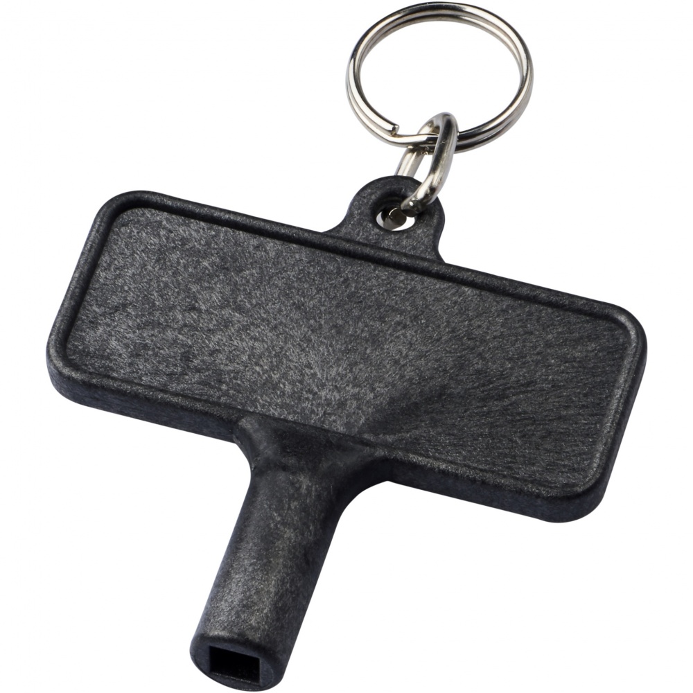 Logotrade promotional merchandise image of: Largo plastic radiator key with keychain
