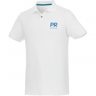 Logo trade promotional giveaways image of: Beryl short sleeve men's organic recycled polo