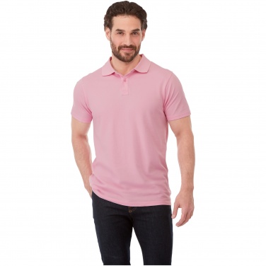 Logo trade corporate gifts image of: Helios short sleeve men's polo